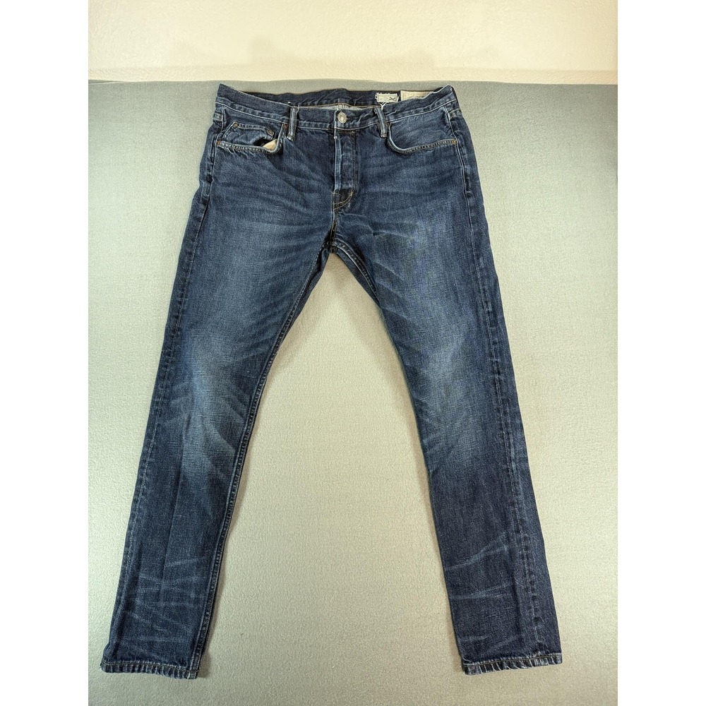AllSaints Cigarette Jeans Mens 30x32 Dark Wash Blue Slim Tapered Denim Casual